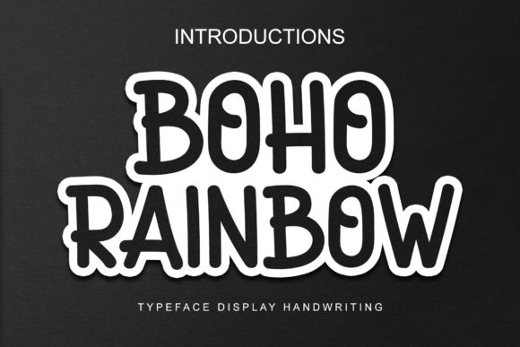 Boho Rainbow: A Display Font That Lifts Your Digital Brand