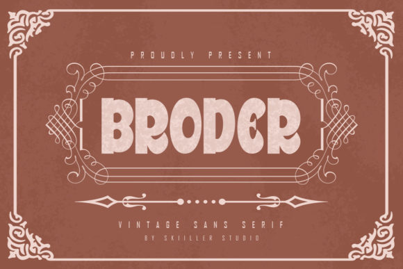 Broder: A Bold Display Font That Anchors Real Brand Identity
