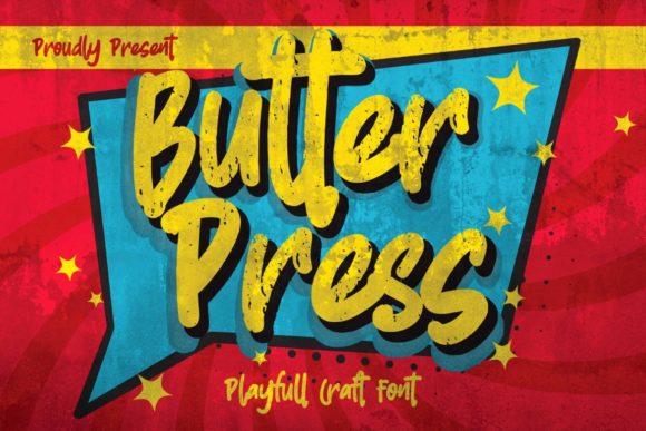 Butterpress: A Playful Display Font for Handmade Charm