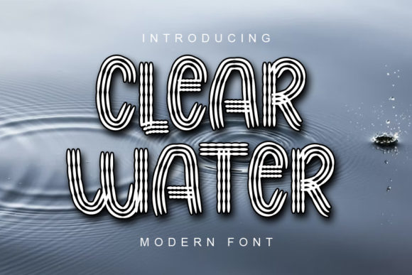 Clear Water: A Display Font That Carries Light