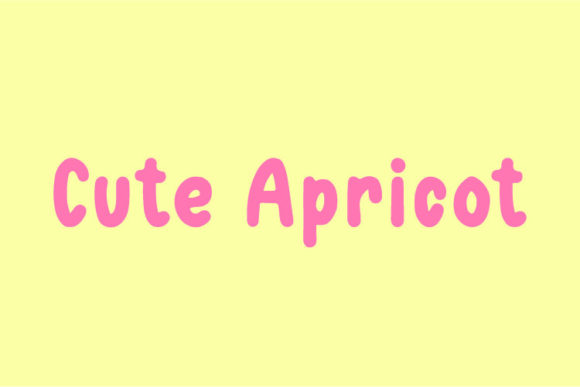 Cute Apricot: A Display Font That Feels Like Home