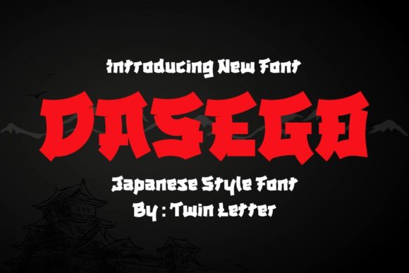Dasego: A Display Font with Asian Flair for Modern Web Projects