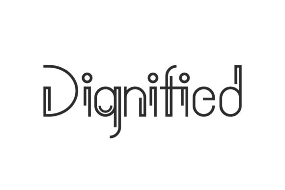 Dignified: A Modern Display Font That Earns Its Name