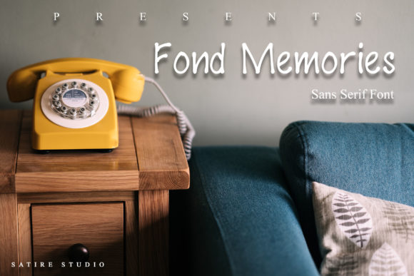 Fond Memories: A Casual Display Font That Feels Like Home