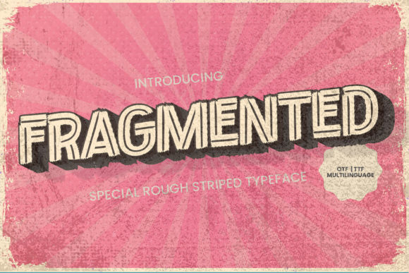 Fragmented: A Bold Display Font for Campaign Headlines