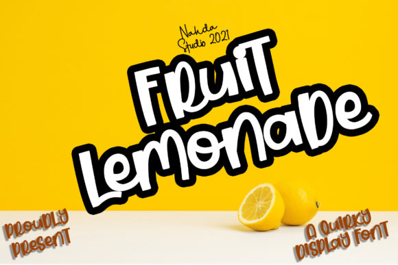 Fruit Lemonade: A Playful Display Font for Light-Hearted Editorial Moments