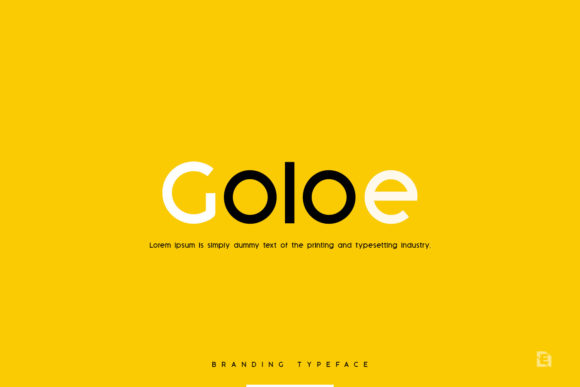 Goloe: A Minimal Modern Display Font for Crafters