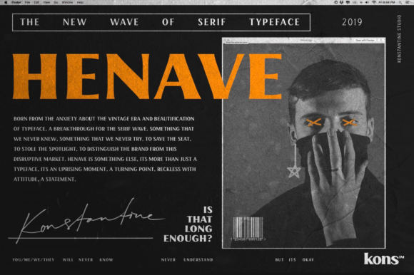 Henave: A Bold Display Font That Builds Brand Confidence