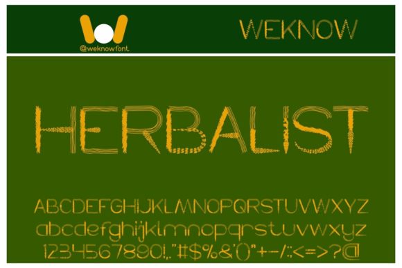 Herbalist: A Display Font That Strengthens Your Brand Identity