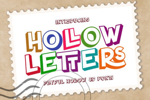 Hollow Letters: A Playful Display Font for Branding That Stands Out