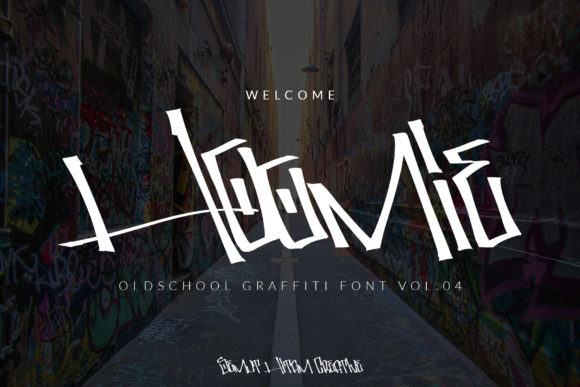 Hoomie: A Graffiti Display Font That Pops on Handmade Goods