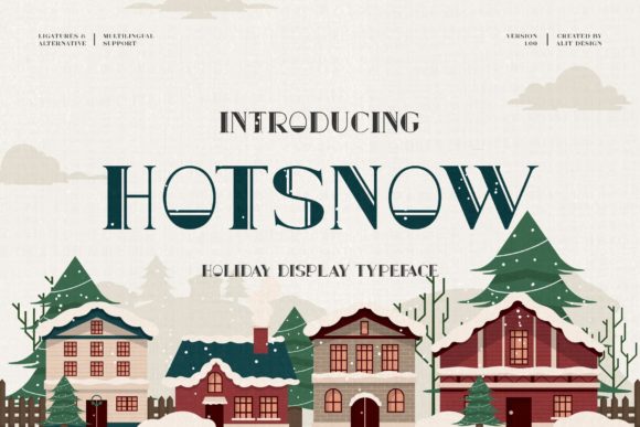 Hot Snow: A Vintage Display Font for Bold Digital Identity
