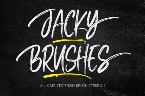 Jacky Brushes: A Display Font That Feels Like Hand-Drawn Charm