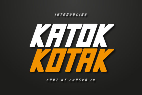 Katok Kotak: A Bold Display Font That Elevates Real Small Business Branding