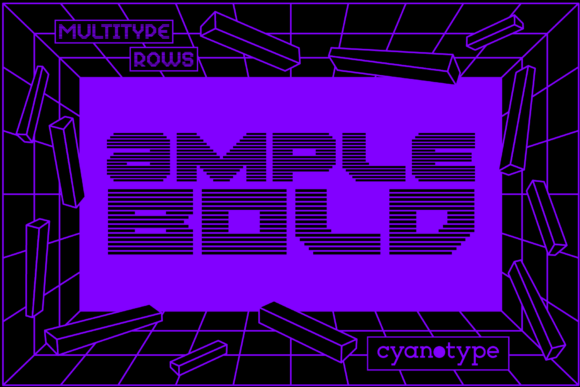 MultiType Rows Ample Bold: A Display Font That Commands Attention