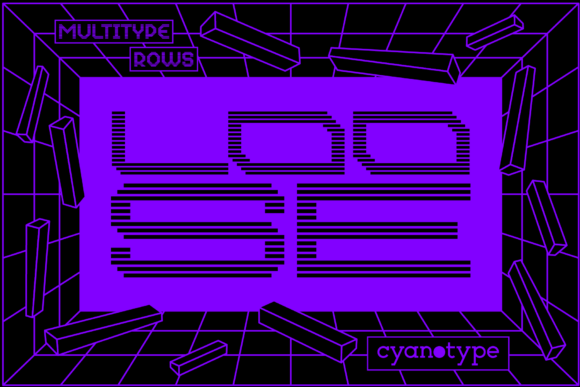 MultiType Rows Loose: A Pixelated Display Font for Editorial Impact