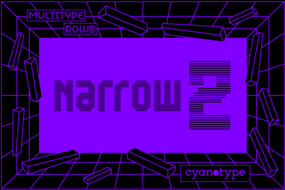 MultiType Rows Narrow 2: A Pixel-Sharp Display Font for Scroll-Stopping Campaigns
