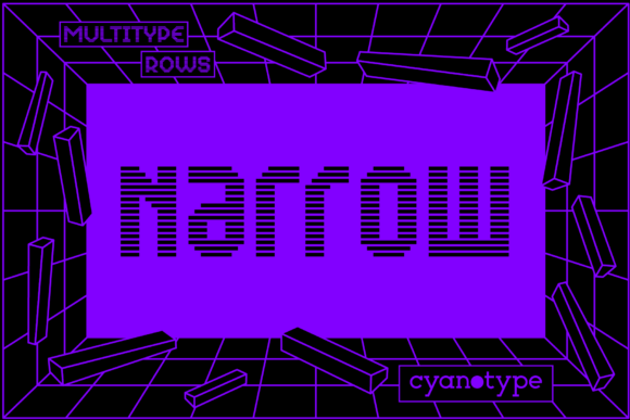 MultiType Rows Narrow: A Display Font That Builds Brand Recognition
