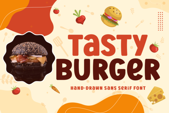 Tasty Burger: A Bold Display Font for Editorial Impact