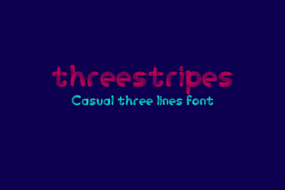 Threestripes: A Bold Display Font That Cuts Through the Feed